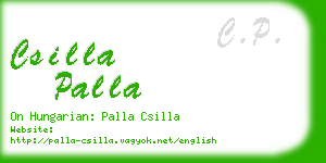 csilla palla business card